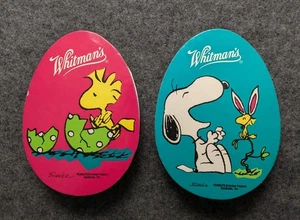 2 LEERE WHITMAN'S BONBONIERE MIT SNOOPY & WOODSTOCK AUF DECKEL - Bild 1 von 2