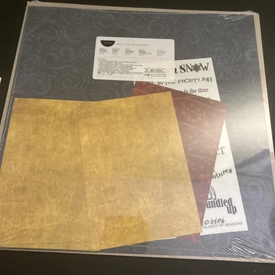 Creative Memories 12x12 Winter Additions Paquete de Papel Clásico Pegatinas Foto Mat Foto 1 de 4