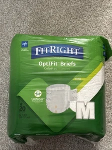 Medline FitRight Extra OptiFit Slips 20er Pack M 32 bis 44" Windeln für Erwachsene M - Bild 1 von 10