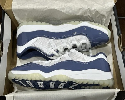 Nike Air Jordan 11 Retro Bajo FV5116-104 Difuso Azul Blanco PS Juvenil Talla 3Y NUEVO Foto 1 de 4