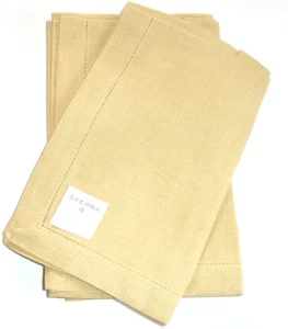Sferra Festival 902 Dinner Napkins Beige/Sand? 100% Linen 20x20" Set/5 New - Picture 1 of 1