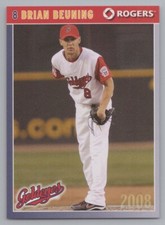 Brian Beuning 2008 Rogers Winnipeg Goldeyes Stadium Giveaway 5000 Made