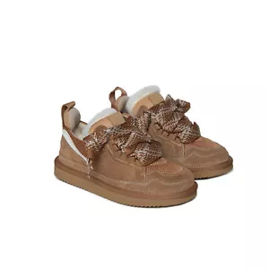 UGG Trainers Women Suede Australian Sheepskin Wool Casual Ankle Shoes Chestnut - Picture 1 of 14