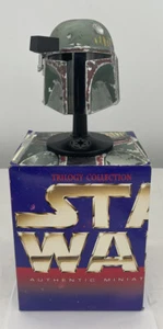 Star Wars Trilogie Sammlung authentische Miniaturhelme Boba Fett Riddell 1997 - Bild 1 von 11