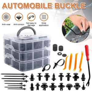 795PCS Car Retainer Clips Auto Fasteners Push Trim Clips Pin Rivet Bumper Kit - Picture 1 of 20
