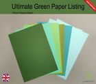 Green Coloured Paper 120gsm A4, PREMIUM Arts&Crafts. Green Paper. Printable