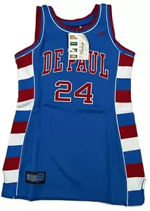 Hardwood Legends DePaul Blue Demons Women's Basketball Dress #24 Aguirre Sm NWT - Picture 1 of 5