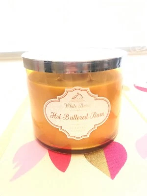 Bath and Body Works Candle 14.5 OZ Hot Buttered Rum 3 Wick New - Image 1 of 3
