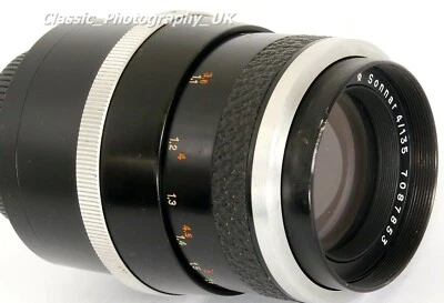 Carl ZEISS Jena Sonnar 4/135 TelePhoto Lens Universal M42 FILM SLR & DIGITAL fit - Image 1 of 4