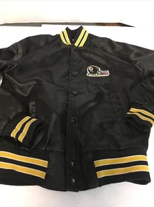 VTG 1980s Locker Line Pittsburgh Steelers Youth Satin Jacket Sz 14/16 RARE HTF! - Picture 1 of 12