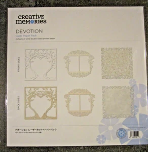Creative Memories 12x12 DEVOTION Laserpapier Packung 3 Blatt doppelseitig bedrucktes Papier - Bild 1 von 4