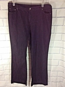 Ashley Stewart Damen Schwarz Denim Jeans Größe 18R Neu ohne Etikett (Cm) - Bild 1 von 7