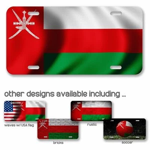 High Grade Aluminum License Plate - Flag of Oman (Omani) - Many Options - Picture 1 of 10