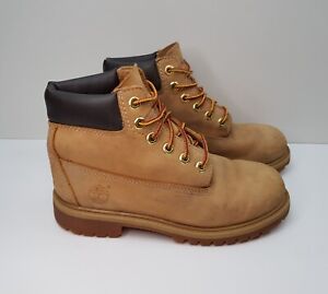 TIMBERLAND MODEL 12709 SIZE 1UK EU33 BOYS GIRLS BROWN NUBUCK ANKLE BOOTS SHOES