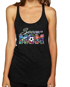 Colorida camiseta sin mangas Día de la Madre Tri-Mezcla Racerback - Imagen 1 de 12