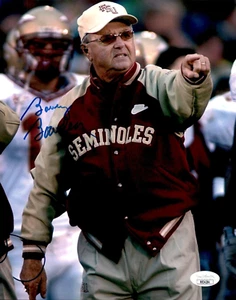 Bobby Bowden Signed Florida State Seminoles 8x10 Photo #8 JSA COA - Picture 1 of 1