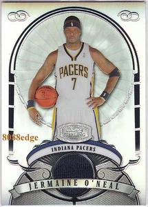 2007-08 BOWMAN STERLING REFRACTOR SWATCH: JERMAINE O'NEAL #62/199 PACERS RELIC - Picture 1 of 1