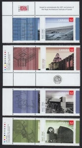 ARQUITECTURA REAL = Canadá 2007 #2215-2218 MNH 4 estampillas + 4 etiquetas, de PANAL - Imagen 1 de 1