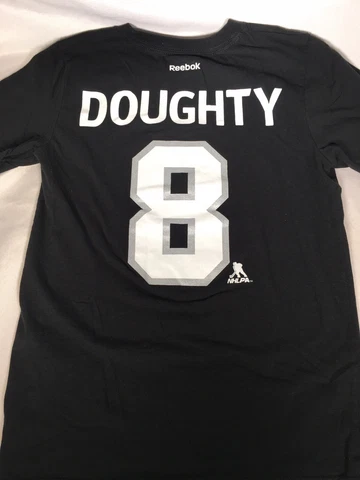 Drew Doughty #8 Los Angeles Kings Black Jersey Style Shirt Youth MEDIUM Cover