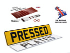 X2 3D Metal Pressed Registration Number Plates, Free Sticky Pads, ROAD LEGAL ✅