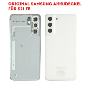 Original Samsung Backcover S21 FE Akkudeckel inkl. Kameraglas Weiß - Bild 1 von 1