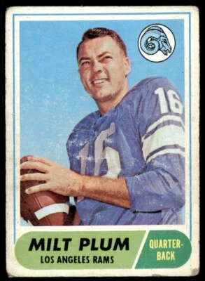1968 TOPPS MILT PLUM LOS ANGELES RAMS #104 - Image 1 of 2