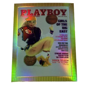 Playboy Chromium Cover Card Refractor 8/12 - ERIKA ELENIAK - APR 1989 - R 290 - Picture 1 of 3