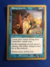MTG - Rising Waters - 2000 World Champ(Nemesis Logo)-Gold Bordered-NM/VLP(back)