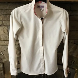 RJ Classics Sterling Collection Girls Long Sleeve Show Shirt IVORY SIZE 16! - Picture 1 of 4