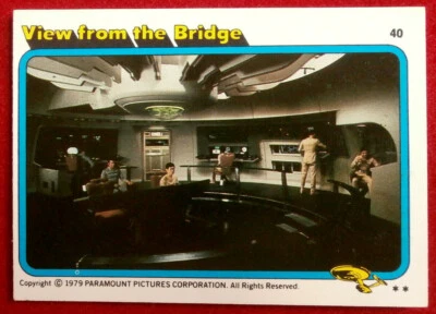 STAR TREK - MOVIE - Card #40 - VIEW FROM THE BRIDGE - TOPPS 1979 - Image 1 of 2