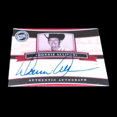Donnie Allison 2005 PRESS PASS LEGENDS SIGNINGS RACING PACK PULLED signed card - Image 1 of 2