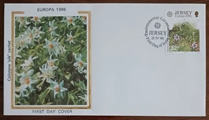 JERSEY - 1986 - EUROPA 1986 - COLORANO SILK CACHET - FDC - VF - #26 - Picture 1 of 1