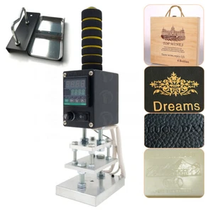 Handheld Digital Hot Foil Stamping Machine Logo Wood Leather Printer Embossing - Picture 1 of 11