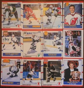 Wayne Gretzky, Martin Brodeur, Yzerman, McSorley, Blake, Robitaille. Lot of 12