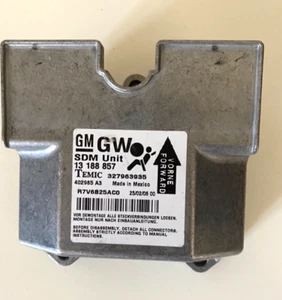 OPEL ASTRA H ECU SRS CONTROL UNIT/MODULE -327963935 - Picture 1 of 3