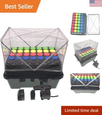 35 Site Aeroponic Cloner Machine - Rooting Germination Kit with Neoprene Inserts Foto 1 de 4