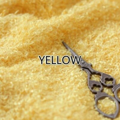 Curly Teddy Faux Fur Fabric Furry Fluffy Plush Soft Fleece Material Craft Sewing - Image 1 of 4