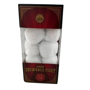Indoor Snowball Fight Set Of 20 Soft Snowballs By Samsonico USA Winter Fun Balls - Picture 1 of 9