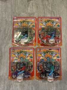 B.C Bikers 1993 Ace Neuheit Pull Back Motorrad 4er Set Tarr Kurbel Revv Waage - Bild 1 von 14