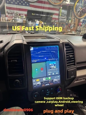 for Ford F150 Radio Upgrade 2015 2016 2017 2018,12.1inch QLED Touch Screen Stere - Image 1 of 4