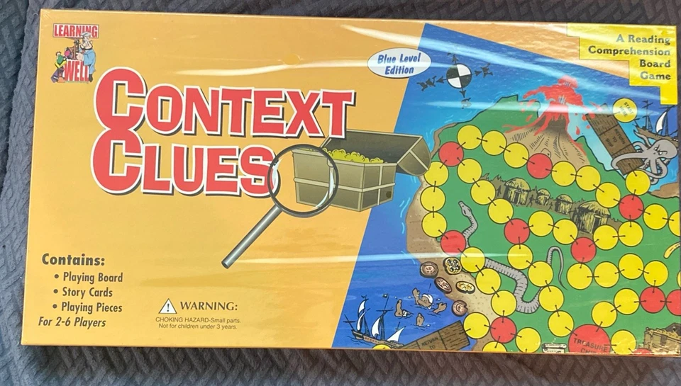Learning Well Games Board Game Context Clues (Blue Level Edition) Box New - Image 1 of 2