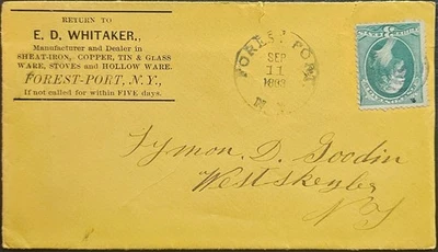 Estufas de vidrio Whitaker hierro cobre CC Forest Port NY 1883 DPO 1855-1894 Oneida Foto 1 de 2