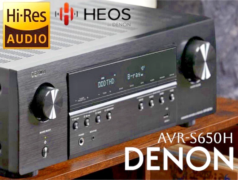DENON AVR-S650H Network 5.2 Receiver HEOS AirPlay2 Bluetooth HiRes eARC 4k UHD - Bild 1 von 4