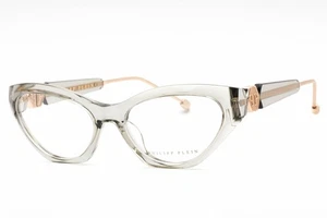 PHILIPP PLEIN VPP069S 03GU Eyeglasses Transparent Grey Frame 55mm - Picture 1 of 4