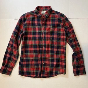 Cozy Cabin Flannels Kiel James Patrick Red Tartan Plaid Button Up Shirt Mens Sm - Picture 1 of 10