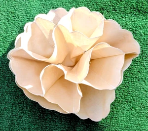 Vintage Beige Pop-Button Fabric Dinner Roll/Bun/Biscuit Bread Cozy/ Holder Liner - Picture 1 of 4