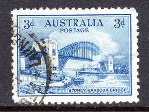 Australia Scott # 131 VF Used 1932 3 Pence Sydney Harbor Bridge #1 - Picture 1 of 1