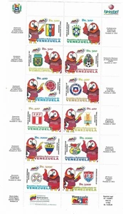 Venezuela: 2007; Scott 1678, sheet of 10, copa american soccer, MNH EBV1650 - Picture 1 of 2