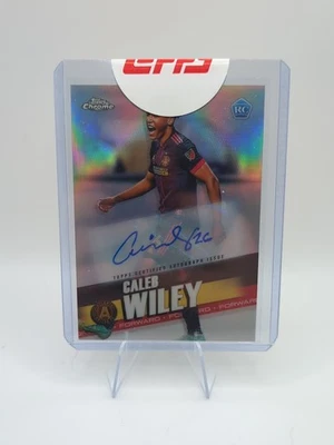2022 Topps Chrome MLS Caleb Wiley Refractor Auto #3 RC Rookie Atlanta United FC - Image 1 of 2