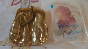Vintage Whiting & Davis Gold Mesh Wrist Bag – W/Original Packaging - Picture 1 of 9
